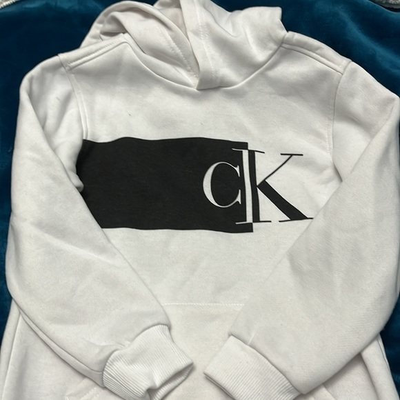 NEW Calvin Klein jeans two piece fleece set 6 hoodie fleece joggers BNWT NEW - Picture 2 of 14